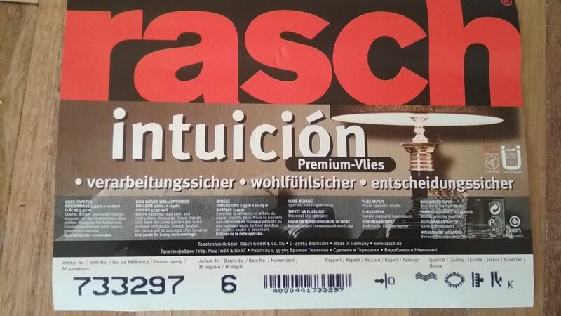 Этикетка обоев Rasch intuicion 